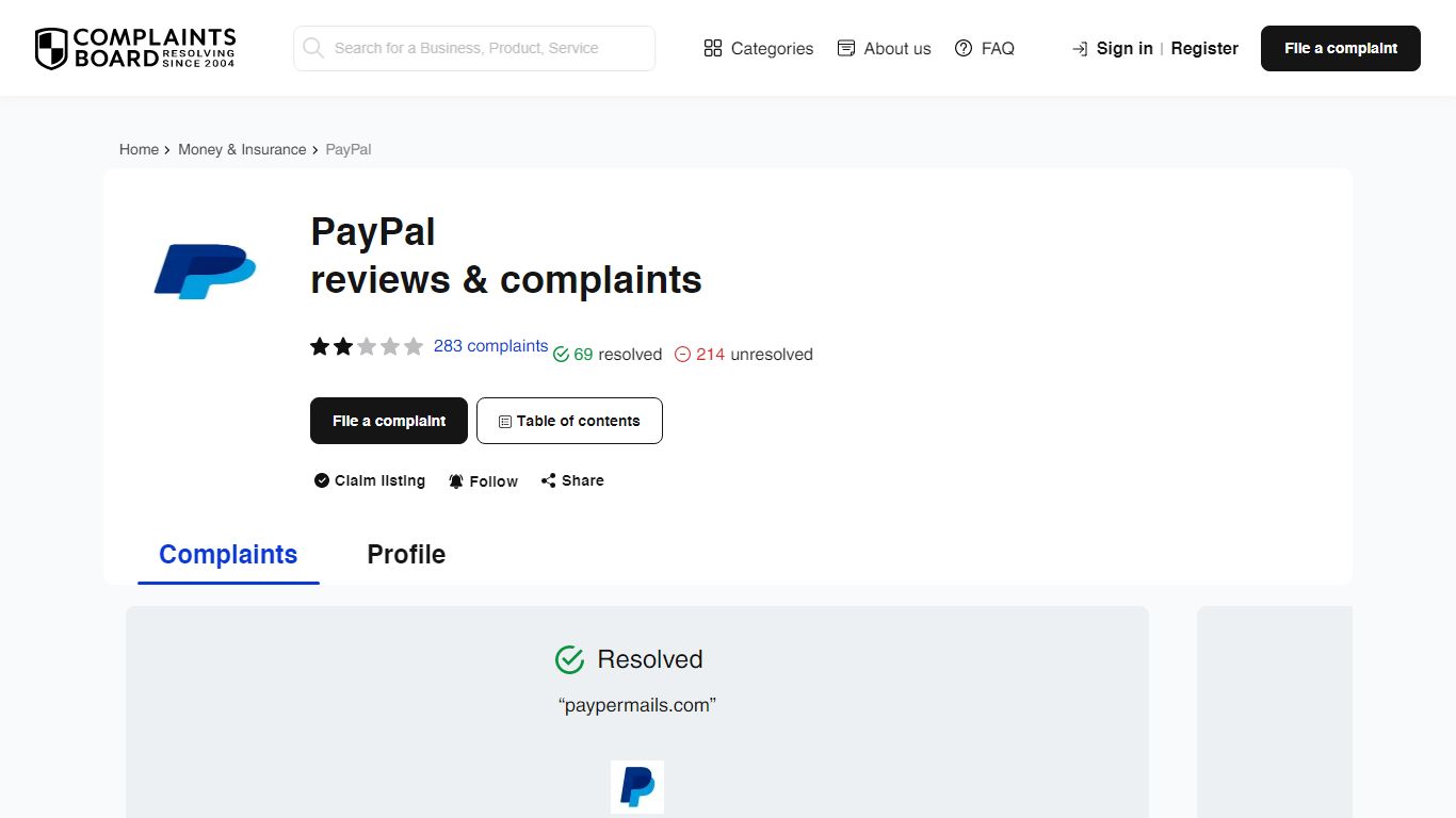 PayPal: Reviews, Complaints, Customer Claims